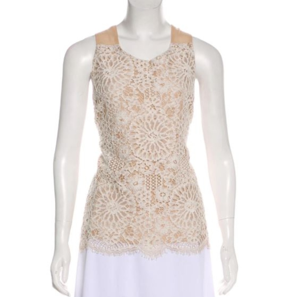 Alexis Sleeveless Lace Top - Size SM